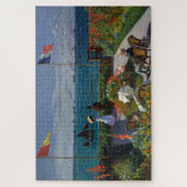 Monet Garden bei Sainte-Adresse Malerei Puzzle (Vertikal)