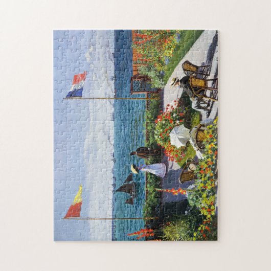 Monet Garden bei Sainte Adresse Puzzle (Vertikal)