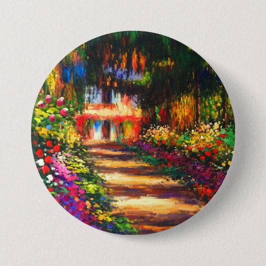 Monet Garden - Giverny Button (Vorderseite)