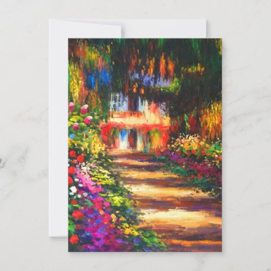 Monet Garden - Giverny Einladung (Vorderseite)