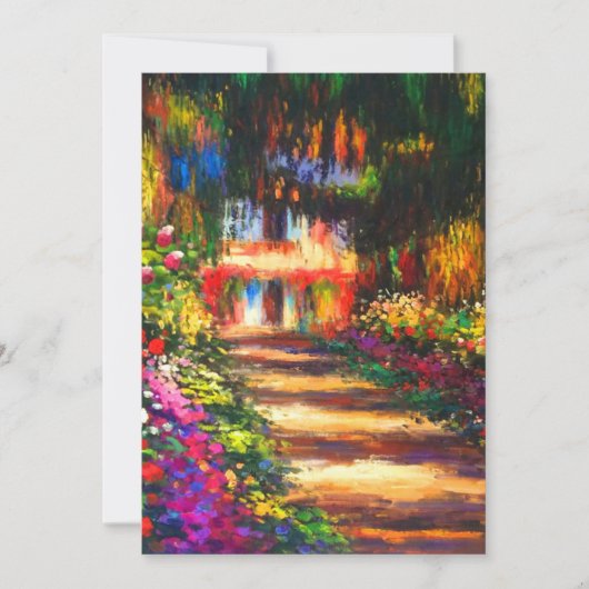 Monet Garden - Giverny Einladung (Vorderseite)