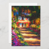 Monet Garden - Giverny Einladung (Vorne/Hinten)