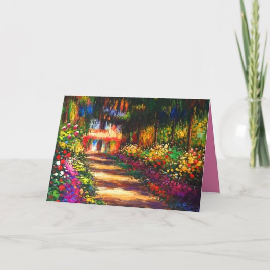 Monet Garden - Giverny Einladung (Vorderseite)