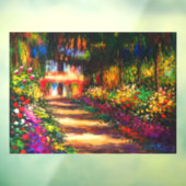 Monet Garden - Giverny Fensteraufkleber (Blatt 3)
