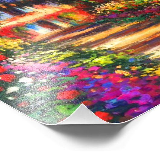 Monet Garden - Giverny Fotodruck (Ecke)