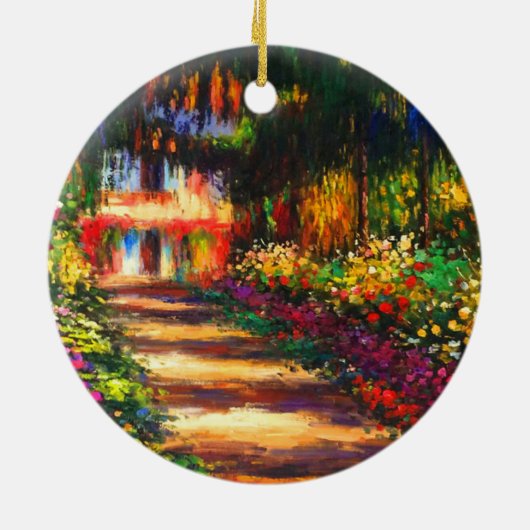 Monet Garden - Giverny Keramik Ornament (Hinten)