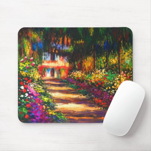 Monet Garden - Giverny Mousepad (Mit Mouse)