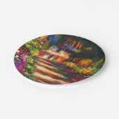 Monet Garden - Giverny Pappteller (Schrägansicht)