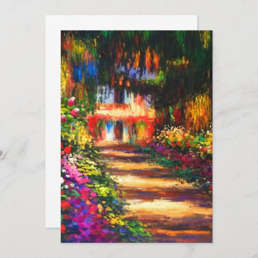 Monet Garden - Giverny Save The Date (Vorne/Hinten)