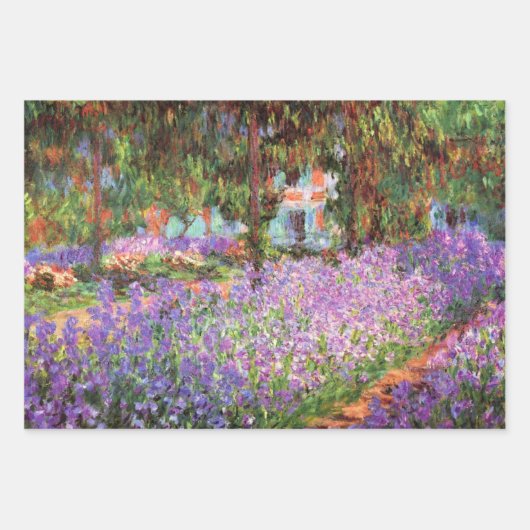 Monet Garden Landschaften Geschenkpapier Set (Vorderseite 3)