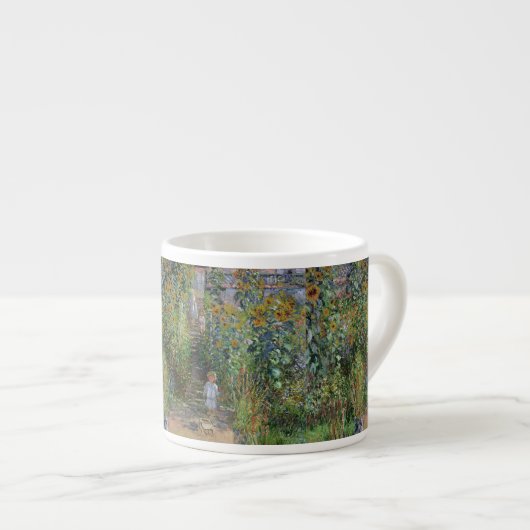 Monet Garden Vetheuil Impressionim Malerei Espressotasse (Vorderseite Rechts)