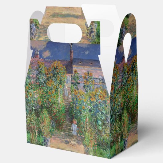 Monet Garden Vetheuil Impressionim Malerei Geschenkschachtel (Geöffnet)
