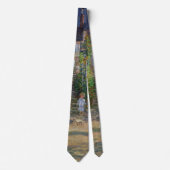 Monet Garden Vetheuil Impressionim Malerei Krawatte (Vorderseite)