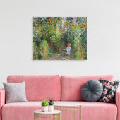 Monet Garden Vetheuil Impressionim Malerei Leinwanddruck (Insitu (Wohnzimmer))