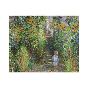 Monet Garden Vetheuil Impressionim Malerei Leinwanddruck