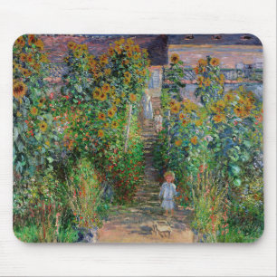 Monet Garden Vetheuil Impressionim Malerei Mousepad