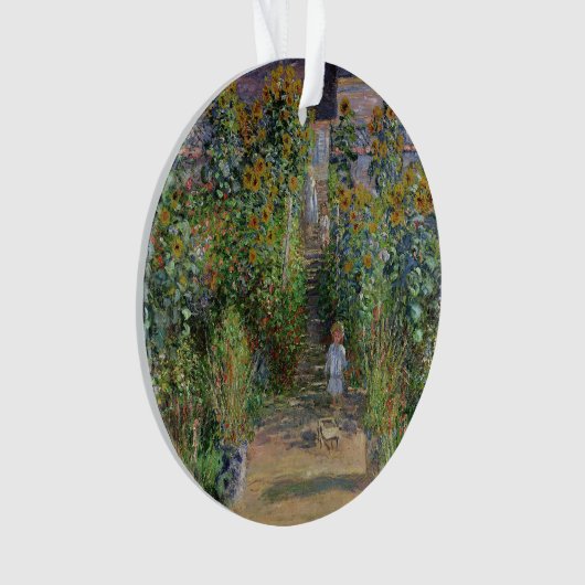 Monet Garden Vetheuil Impressionim Malerei Ornament (Vorderseite)