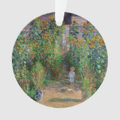 Monet Garden Vetheuil Impressionim Malerei Ornament (Vorderseite)