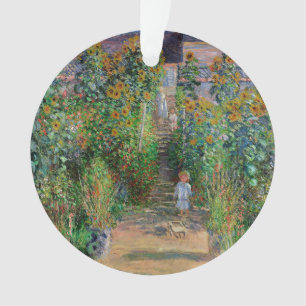 Monet Garden Vetheuil Impressionim Malerei Ornament
