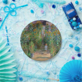 Monet Garden Vetheuil Impressionim Malerei Pappteller (Party)