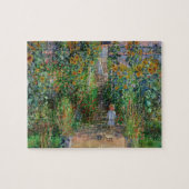 Monet Garden Vetheuil Impressionim Malerei Puzzle (Horizontal)