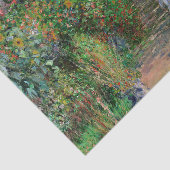 Monet Garden Vetheuil Impressionim Malerei Seidenpapier (Ausschnitt)