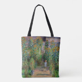 Monet Garden Vetheuil Impressionim Malerei Tasche (Rückseite)