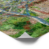 Monet - Gardener's House at Antibes 1888 Poster (Ecke)