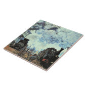 Monet - Gare St. Lazare, Anreise mit dem Zug Fliese (Seite)