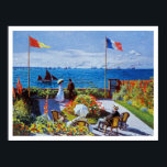 Monet: Garten bei Sainte-Adresse Poster<br><div class="desc">Monet: Garden at Sainte-Adresse Dies ist eine digital bemalte Reproduktion von Claude Monets Ölgemälde "Garden at Sainte-Adresse,  made in 1867. Hinweis: Wir empfehlen das halbglänzende Papier oder besser für einen hochwertigen Plakatdruck,  der über Jahre dauern wird.</div>