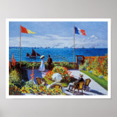 Monet: Garten bei Sainte-Adresse Poster (Vorne)