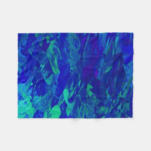 Monet-Garten Fleecedecke (Vorderseite (Horizontal))