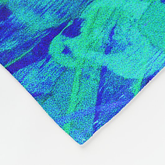 Monet-Garten Fleecedecke (Ecke)