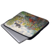 Monet Garten in Argenteuil Laptopschutzhülle (Vorne Knopf)