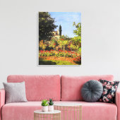 Monet - Garten in Blüte Leinwanddruck (Insitu (Wohnzimmer))