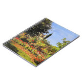 Monet - Garten in Blüte Notizblock (Linke Seite)