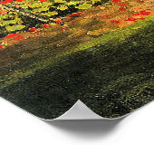 Monet - Garten in Blüte Poster (Ecke)