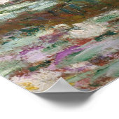 Monet, Garten, klassische Malerei Poster (Ecke)