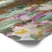Monet, Garten, klassische Malerei Poster (Ecke)