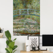 Monet, Garten, klassische Malerei Poster (Heimbüro)