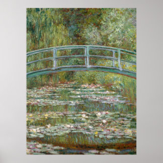 Monet, Garten, klassische Malerei Poster