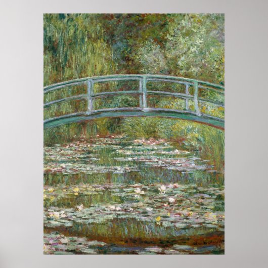 Monet, Garten, klassische Malerei Poster (Vorne)