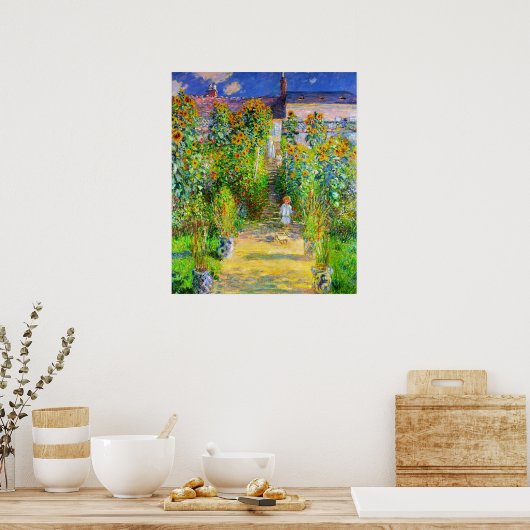 Monet-Garten Poster (Küche)