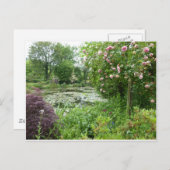 Monet-Garten Postkarte (Vorne/Hinten)