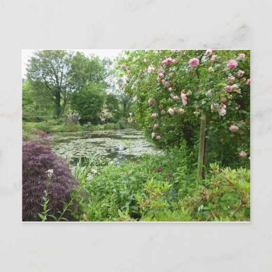 Monet-Garten Postkarte (Vorderseite)