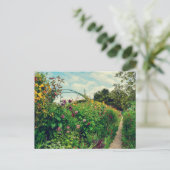 Monet-Garten Postkarte (Stehend Vorderseite)