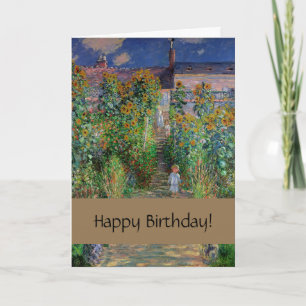 Monet Garten Vetheuil Impressionismus Blumenmalere Karte