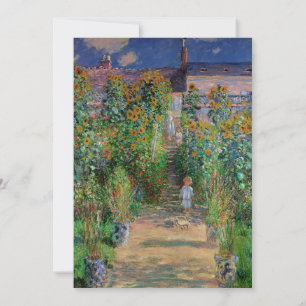 Monet Garten Vetheuil Impressionismus Malerei Einladung