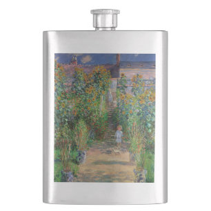 Monet Garten Vetheuil Impressionismus Malerei Flachmann