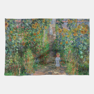 Monet Garten Vetheuil Impressionismus Malerei Geschirrtuch